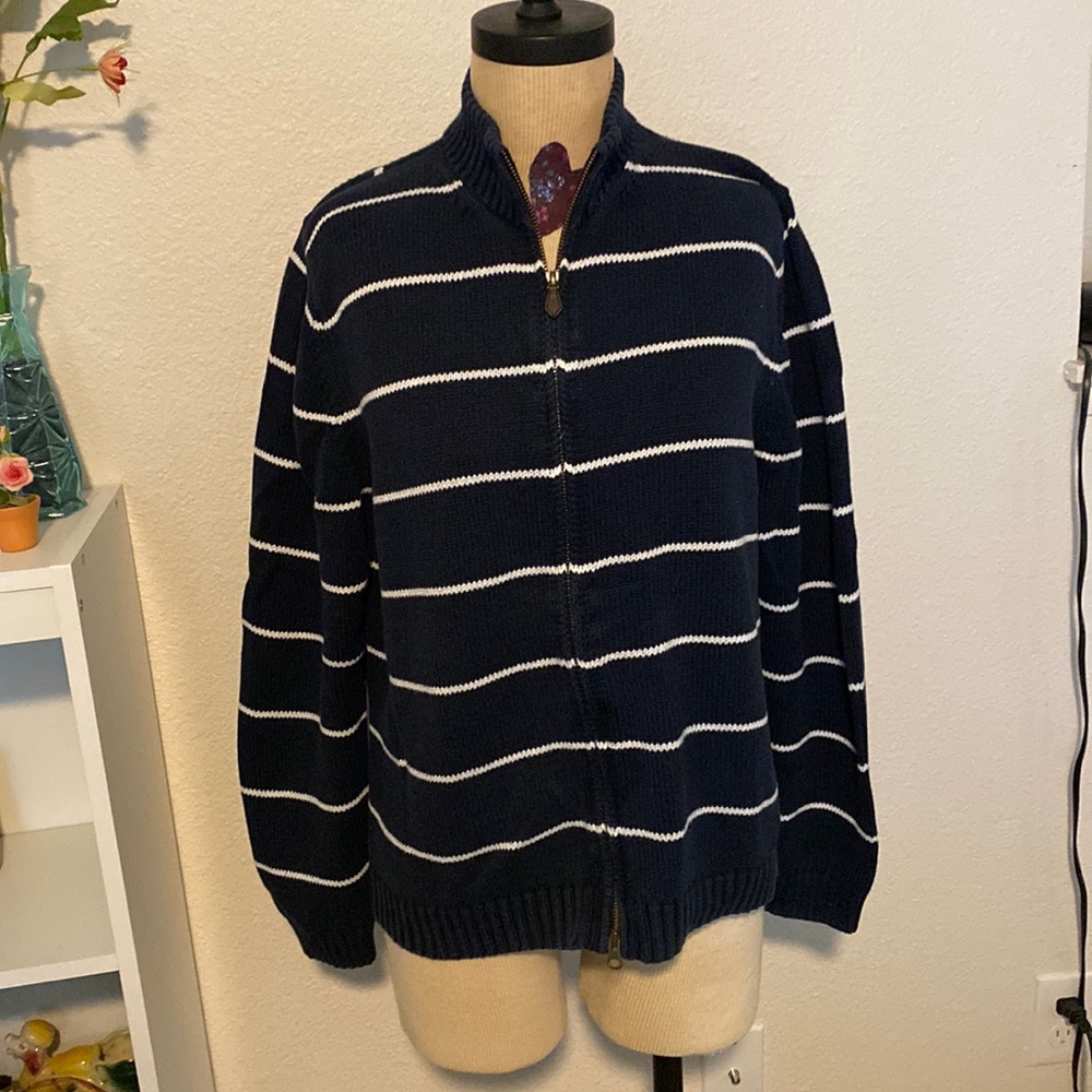 Brooks Brothers zip up cardigan